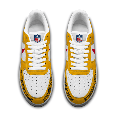 [SPECIAL OFFER] NEW CUSTOMIZED NFL14 PSB PITTSBURGH STEELERS AF1 SNEAKERS