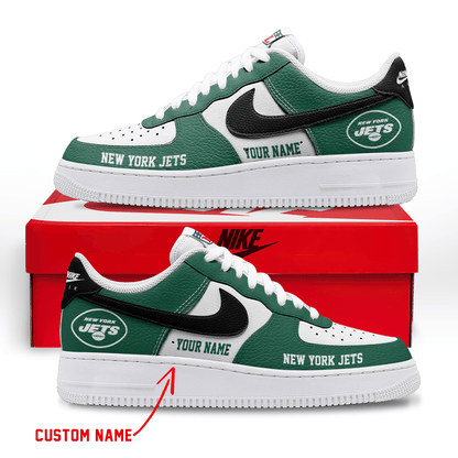 [SPECIAL OFFER] NEW CUSTOMIZED NFL25 NYJ NEW YORK JETS AF1 SNEAKERS