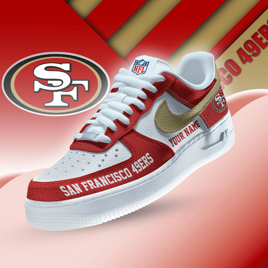 [SPECIAL OFFER] NEW CUSTOMIZED NFL11 SF49 SAN FRANCISCO 49ERS AF1 SNEAKERS