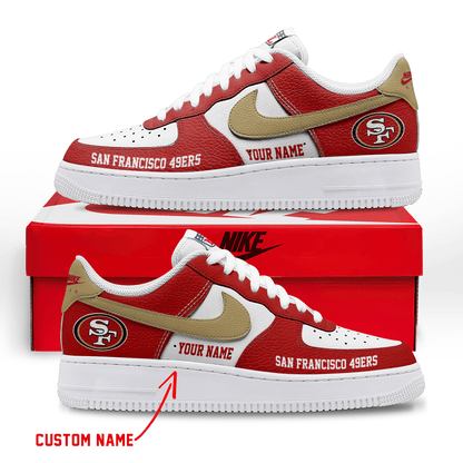 [SPECIAL OFFER] NEW CUSTOMIZED NFL11 SF49 SAN FRANCISCO 49ERS AF1 SNEAKERS