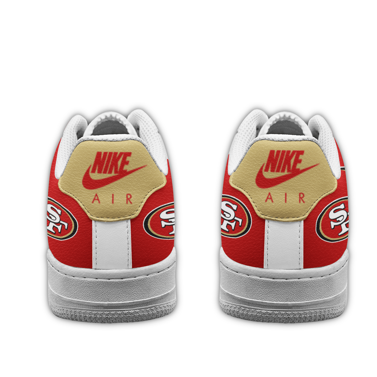 [SPECIAL OFFER] NEW CUSTOMIZED NFL11 SF49 SAN FRANCISCO 49ERS AF1 SNEAKERS
