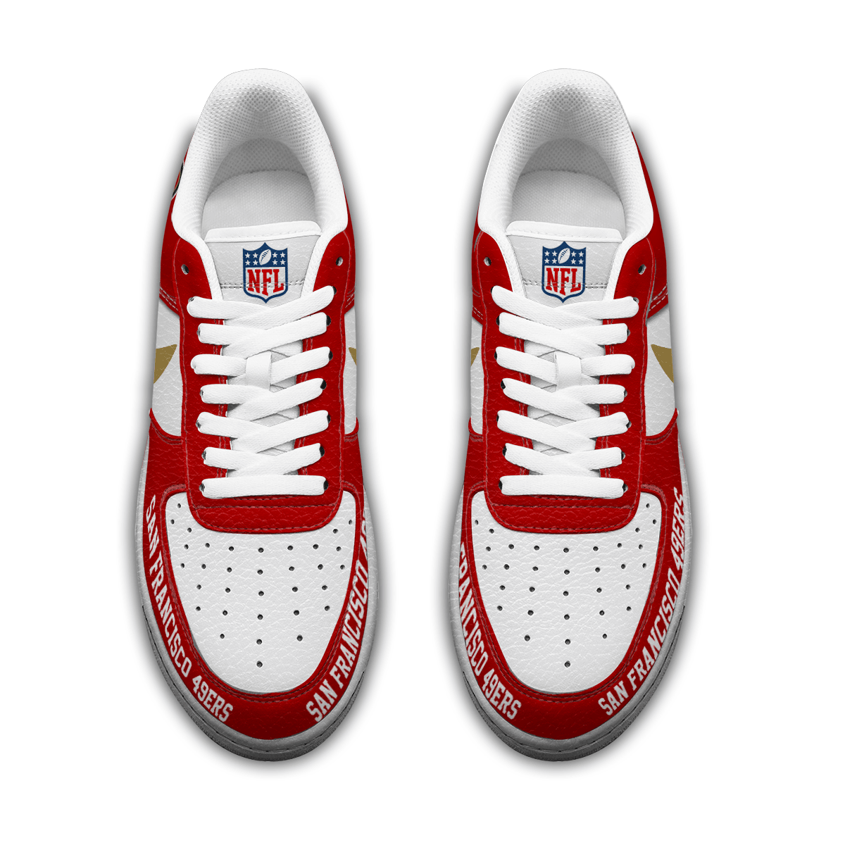 [SPECIAL OFFER] NEW CUSTOMIZED NFL11 SF49 SAN FRANCISCO 49ERS AF1 SNEAKERS