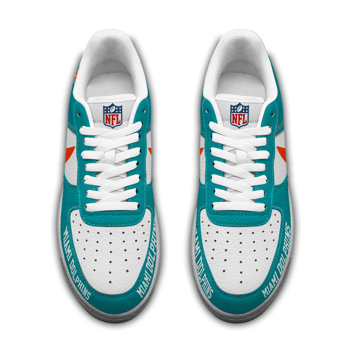 [SPECIAL OFFER] NEW CUSTOMIZED NFL19 MDP MIAMI DOLPHINS AF1 SNEAKERS