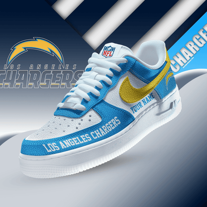 [SPECIAL OFFER] NEW CUSTOMIZED NFL09 LAC LOS ANGELES CHARGERS AF1 SNEAKERS