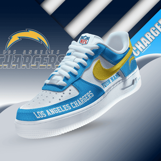 [SPECIAL OFFER] NEW CUSTOMIZED NFL09 LAC LOS ANGELES CHARGERS AF1 SNEAKERS
