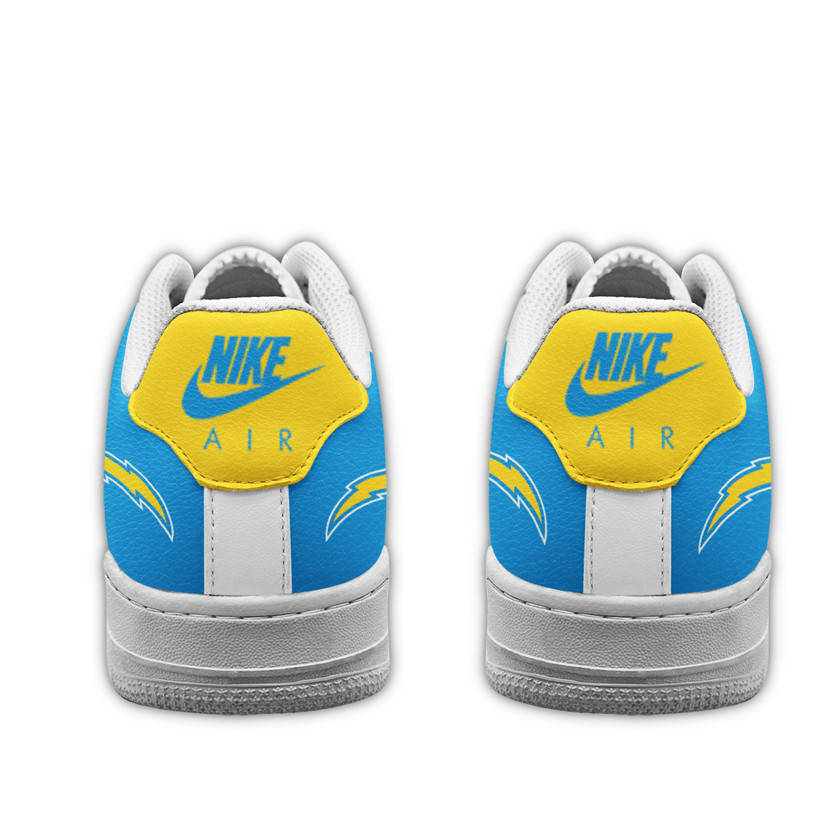 [SPECIAL OFFER] NEW CUSTOMIZED NFL09 LAC LOS ANGELES CHARGERS AF1 SNEAKERS