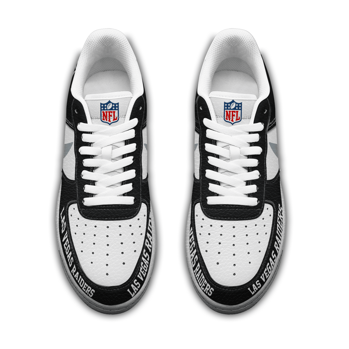 [SPECIAL OFFER] NEW CUSTOMIZED NFL07 LVR LAS VEGAS RAIDERS AF1 SNEAKERS