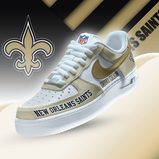 [SPECIAL OFFER] NEW CUSTOMIZED NFL24 NOS NEW ORLEANS SAINTS AF1 SNEAKERS