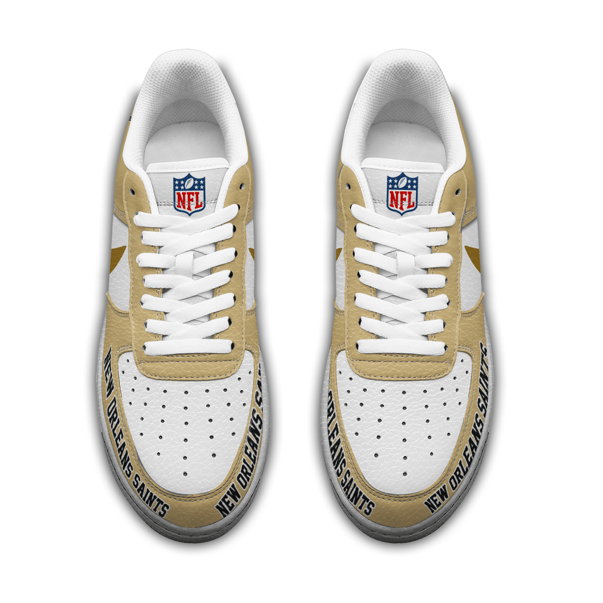 [SPECIAL OFFER] NEW CUSTOMIZED NFL24 NOS NEW ORLEANS SAINTS AF1 SNEAKERS
