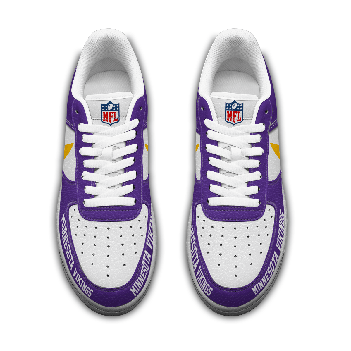 [SPECIAL OFFER] NEW CUSTOMIZED NFL05 MVK MINNESOTA VIKINGS AF1 SNEAKERS