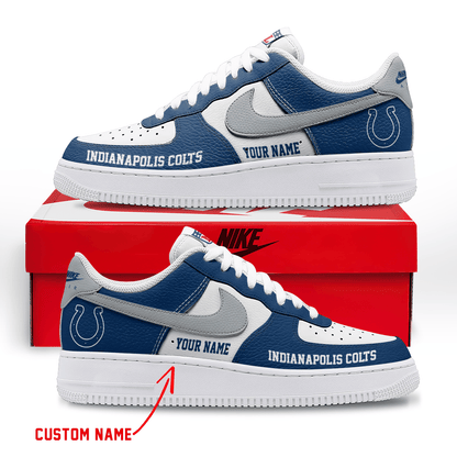 [SPECIAL OFFER] NEW CUSTOMIZED NFL17 IDC INDIANAPOLIS COLTS AF1 SNEAKERS