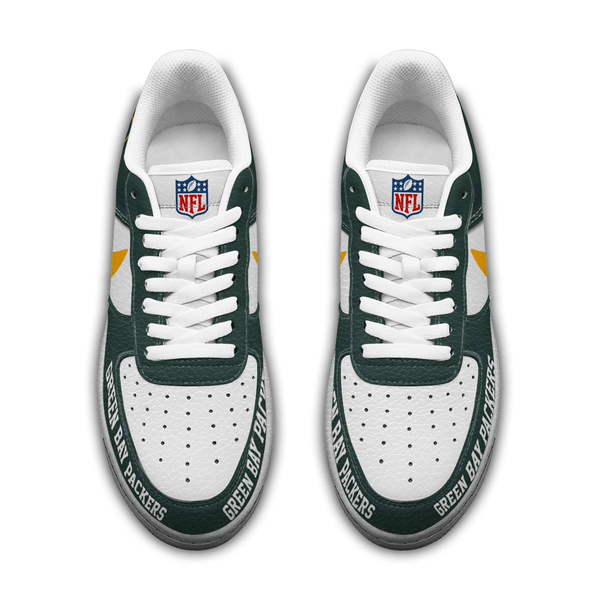 [SPECIAL OFFER] NEW CUSTOMIZED NFL08 GBP GREEN BAY PACKERS AF1 SNEAKERS