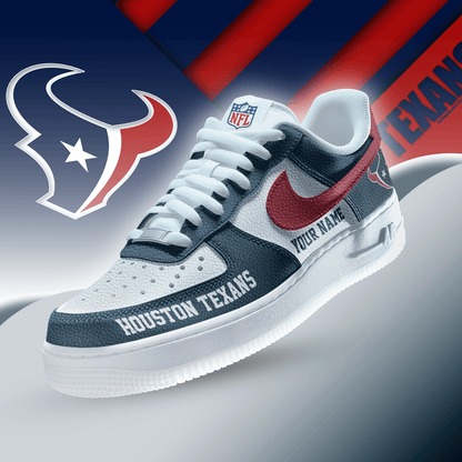 [SPECIAL OFFER] NEW CUSTOMIZED NFL15 HTT HOUSTON TEXANS AF1 SNEAKERS