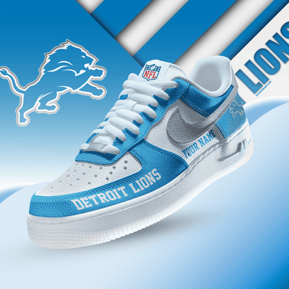 [SPECIAL OFFER] NEW CUSTOMIZED NFL04 DTL DETROIT LIONS AF1 SNEAKERS