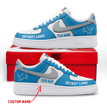 [SPECIAL OFFER] NEW CUSTOMIZED NFL04 DTL DETROIT LIONS AF1 SNEAKERS