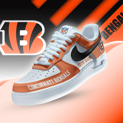 [SPECIAL OFFER] NEW CUSTOMIZED NFL16 CCB CINCINNATI BENGALS AF1 SNEAKERS