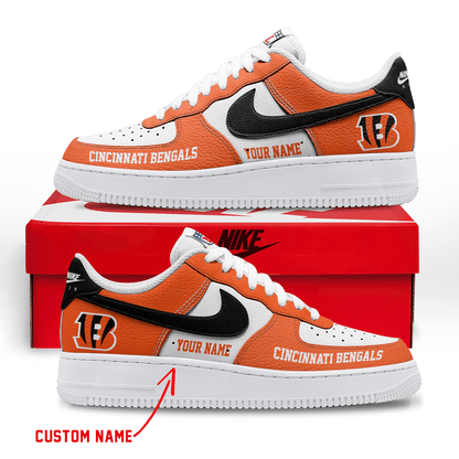 [SPECIAL OFFER] NEW CUSTOMIZED NFL16 CCB CINCINNATI BENGALS AF1 SNEAKERS