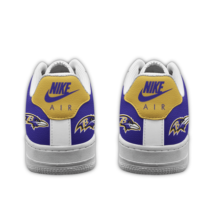 [SPECIAL OFFER] NEW CUSTOMIZED NFL28 BTR BALTIMORE RAVENS AF1 SNEAKERS