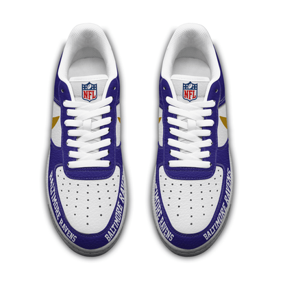 [SPECIAL OFFER] NEW CUSTOMIZED NFL28 BTR BALTIMORE RAVENS AF1 SNEAKERS