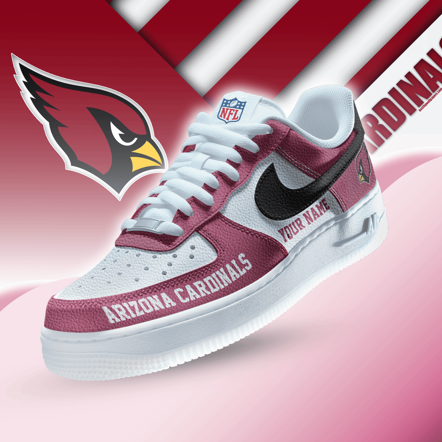 [SPECIAL OFFER] NEW CUSTOMIZED NFL20 ARC ARIZONA CARDINALS AF1 SNEAKERS