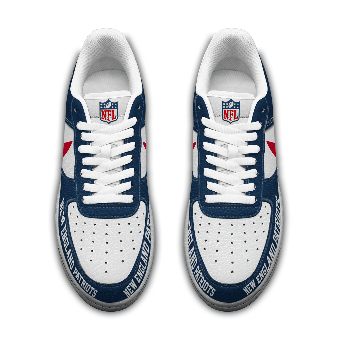 [SPECIAL OFFER] NEW CUSTOMIZED NFL27 NEP NEW ENGLAND PATRIOTS AF1 SNEAKERS