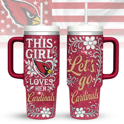 LIMITED EDITION - NEW CUSTOMIZED NFL20 ARC ARIZONA CARDINALS 40 OZ TUMBLER