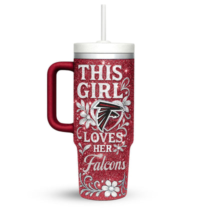 LIMITED EDITION - NEW CUSTOMIZED NFL18 ATF ATLANTA FALCONS 40 OZ TUMBLER
