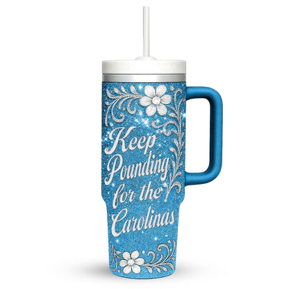LIMITED EDITION - NEW CUSTOMIZED NFL23 CLP CAROLINA PANTHERS 40 OZ TUMBLER