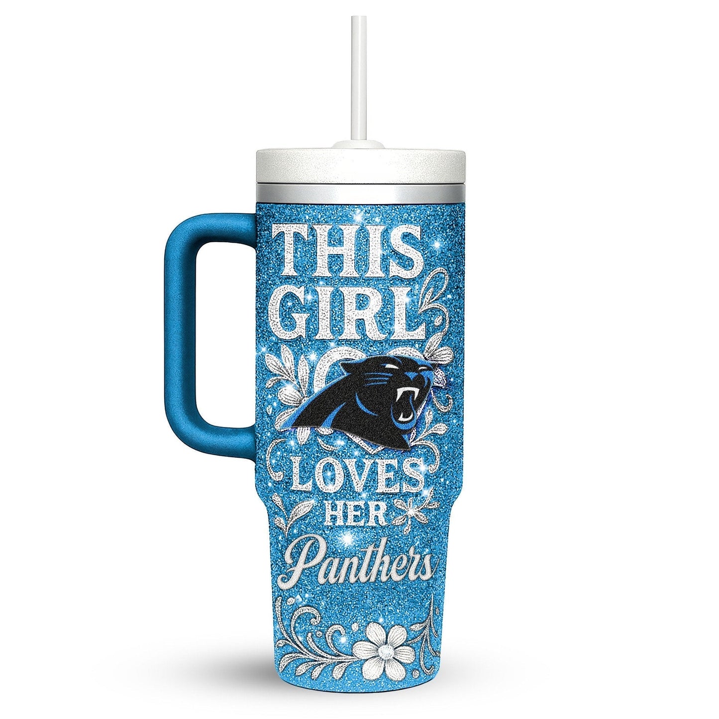 LIMITED EDITION - NEW CUSTOMIZED NFL23 CLP CAROLINA PANTHERS 40 OZ TUMBLER