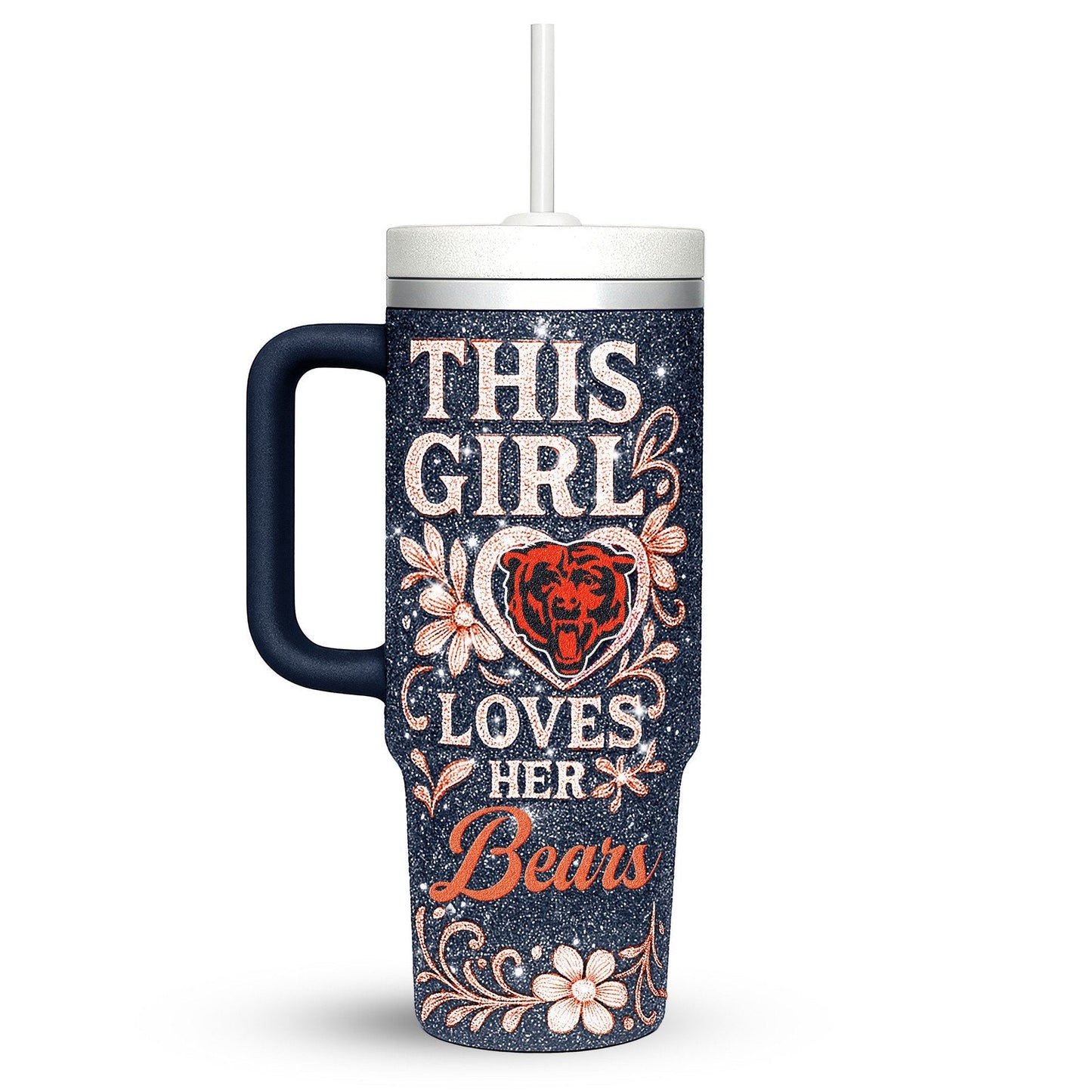LIMITED EDITION - NEW CUSTOMIZED NFL26 CCB CHICAGO BEARS 40 OZ TUMBLER
