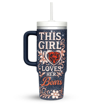 LIMITED EDITION - NEW CUSTOMIZED NFL26 CCB CHICAGO BEARS 40 OZ TUMBLER