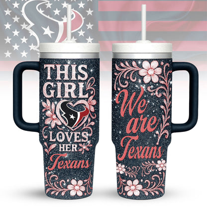LIMITED EDITION - NEW CUSTOMIZED NFL15 HTT HOUSTON TEXANS 40 OZ TUMBLER