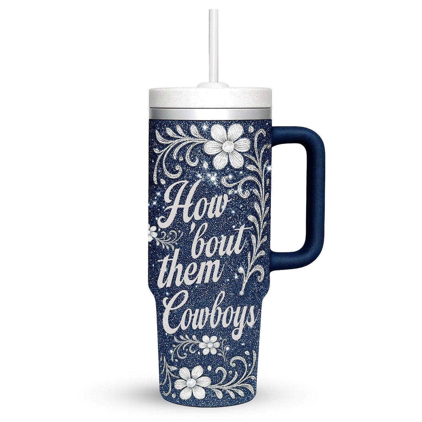 LIMITED EDITION - NEW CUSTOMIZED NFL21 DCB DALLAS COWBOYS 40 OZ TUMBLER