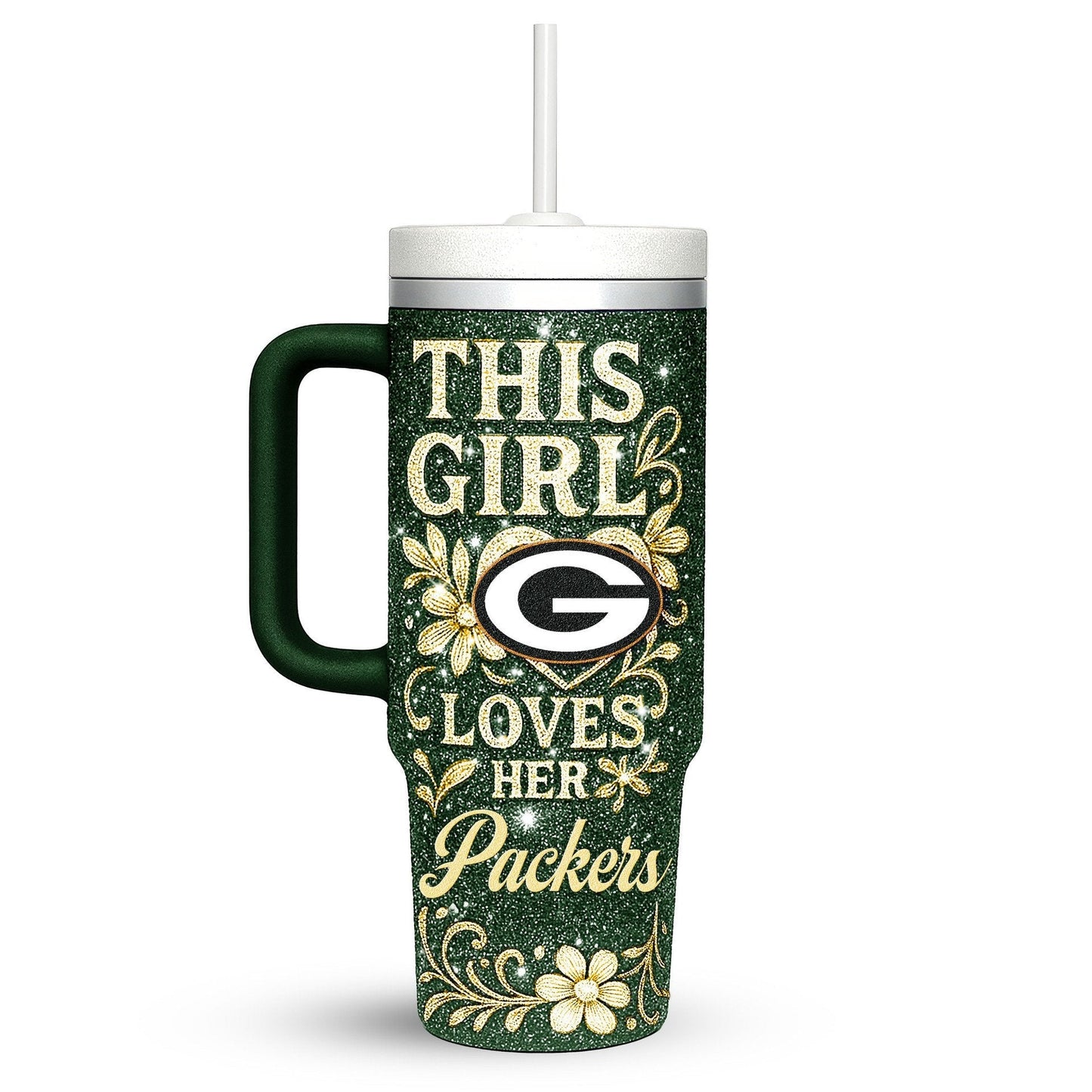 LIMITED EDITION - NEW CUSTOMIZED NFL08 GBP GREEN BAY PACKERS 40 OZ TUMBLER