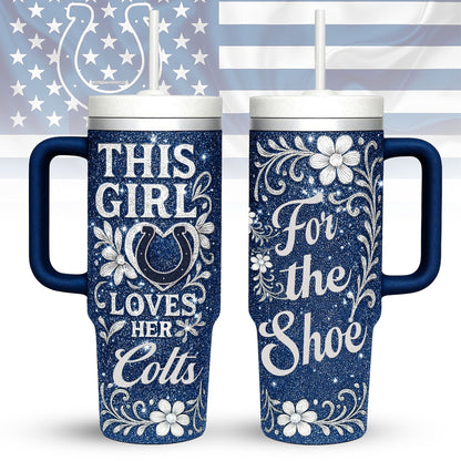 LIMITED EDITION - NEW CUSTOMIZED NFL17 IDC INDIANAPOLIS COLTS 40 OZ TUMBLER