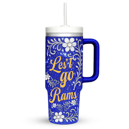 LIMITED EDITION - NEW CUSTOMIZED NFL22 LAR LOS ANGELES RAMS 40 OZ TUMBLER