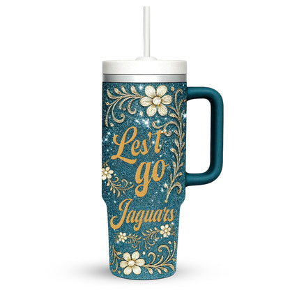 LIMITED EDITION - NEW CUSTOMIZED NFL30 JSJ JACKSONVILLE JAGUARS 40 OZ TUMBLER