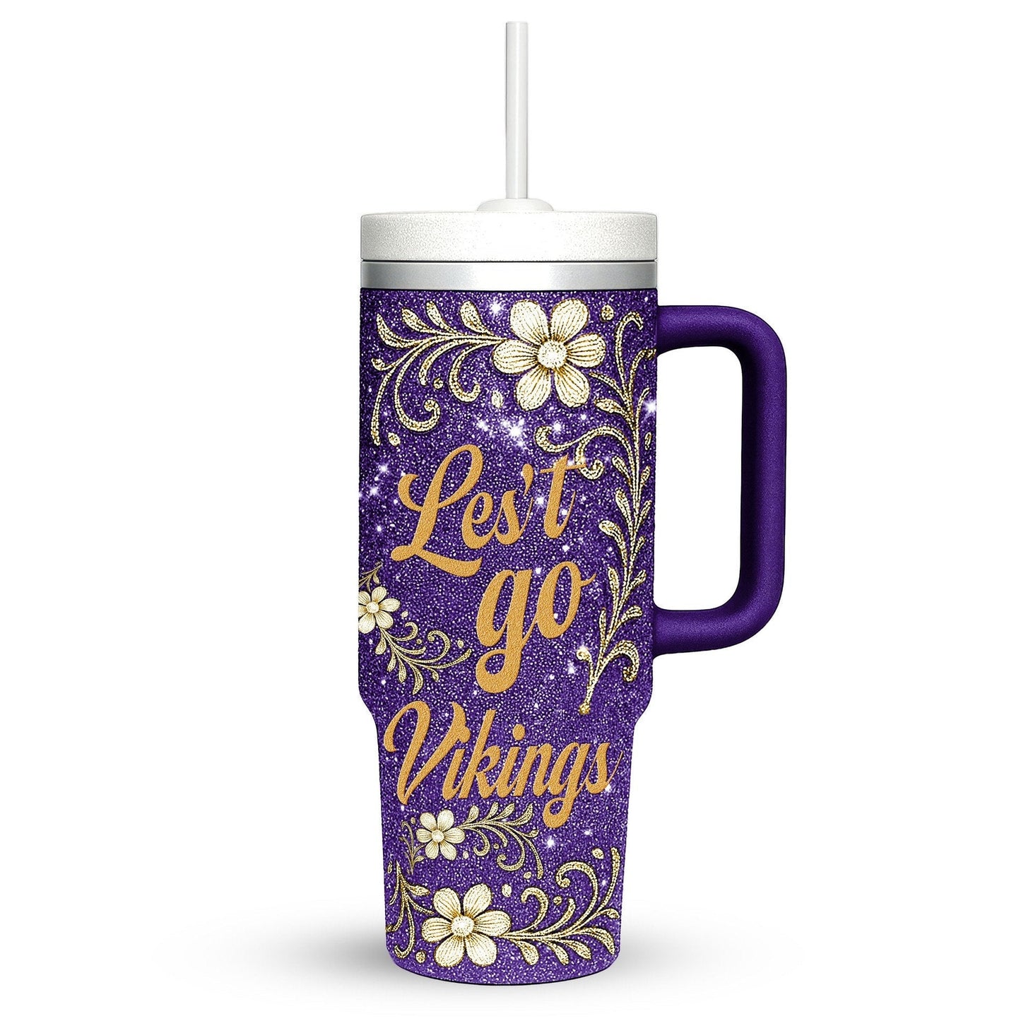 LIMITED EDITION - NEW CUSTOMIZED NFL05 MVK MINNESOTA VIKINGS 40 OZ TUMBLER