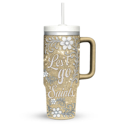 LIMITED EDITION - NEW CUSTOMIZED NFL24 NOS NEW ORLEANS SAINTS 40 OZ TUMBLER