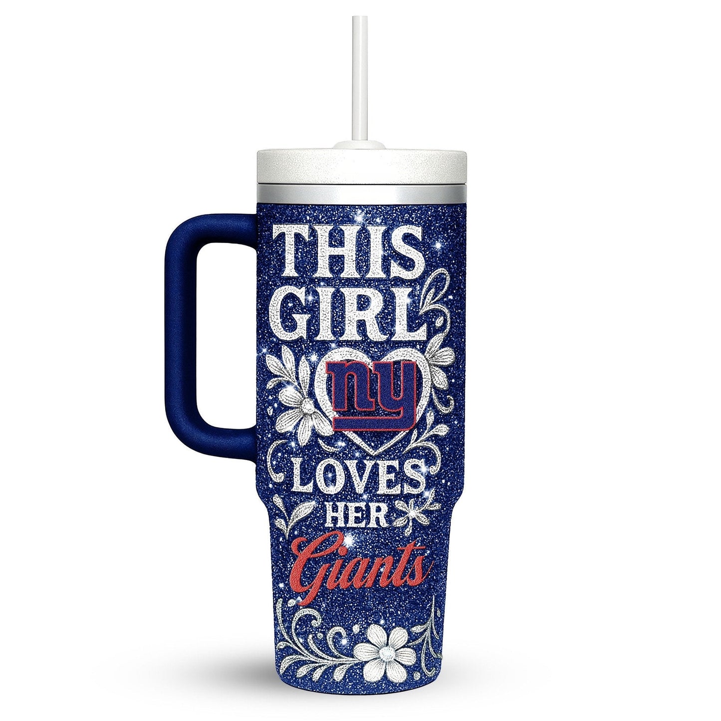 LIMITED EDITION - NEW CUSTOMIZED NFL32 NYG NEW YORK GIANTS 40 OZ TUMBLER
