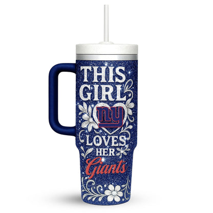 LIMITED EDITION - NEW CUSTOMIZED NFL32 NYG NEW YORK GIANTS 40 OZ TUMBLER