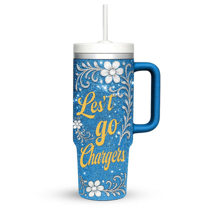 LIMITED EDITION - NEW CUSTOMIZED NFL09 LAC LOS ANGELES CHARGERS 40 OZ TUMBLER