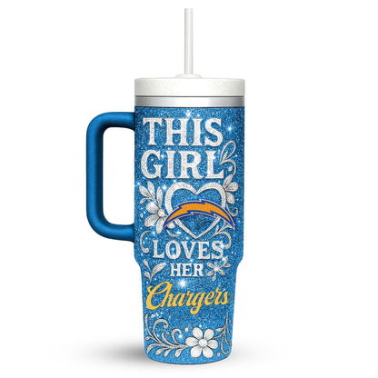 LIMITED EDITION - NEW CUSTOMIZED NFL09 LAC LOS ANGELES CHARGERS 40 OZ TUMBLER