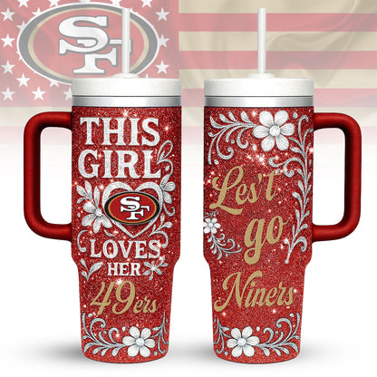 LIMITED EDITION - NEW CUSTOMIZED NFL11 SF49 SAN FRANCISCO 49ERS 40 OZ TUMBLER