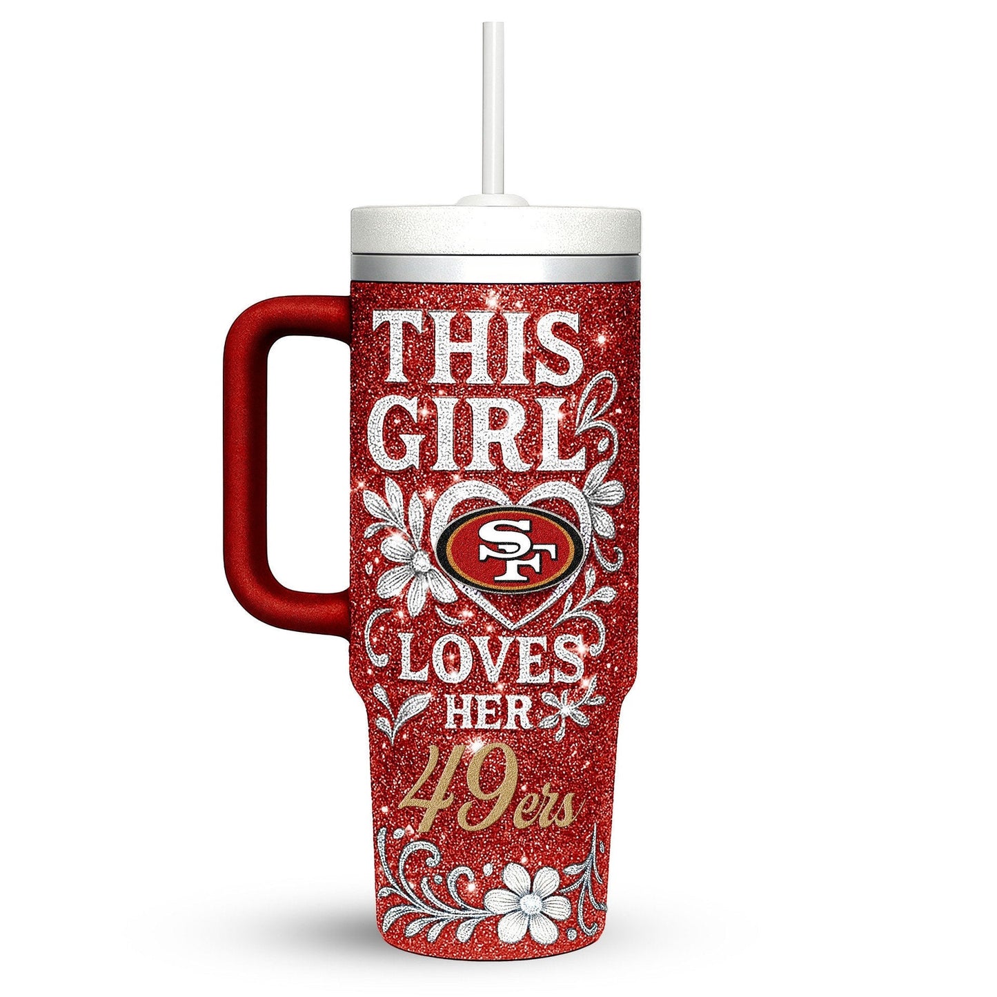 LIMITED EDITION - NEW CUSTOMIZED NFL11 SF49 SAN FRANCISCO 49ERS 40 OZ TUMBLER
