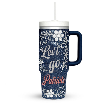LIMITED EDITION - NEW CUSTOMIZED NFL27 NEP NEW ENGLAND PATRIOTS 40 OZ TUMBLER