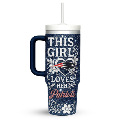 LIMITED EDITION - NEW CUSTOMIZED NFL27 NEP NEW ENGLAND PATRIOTS 40 OZ TUMBLER