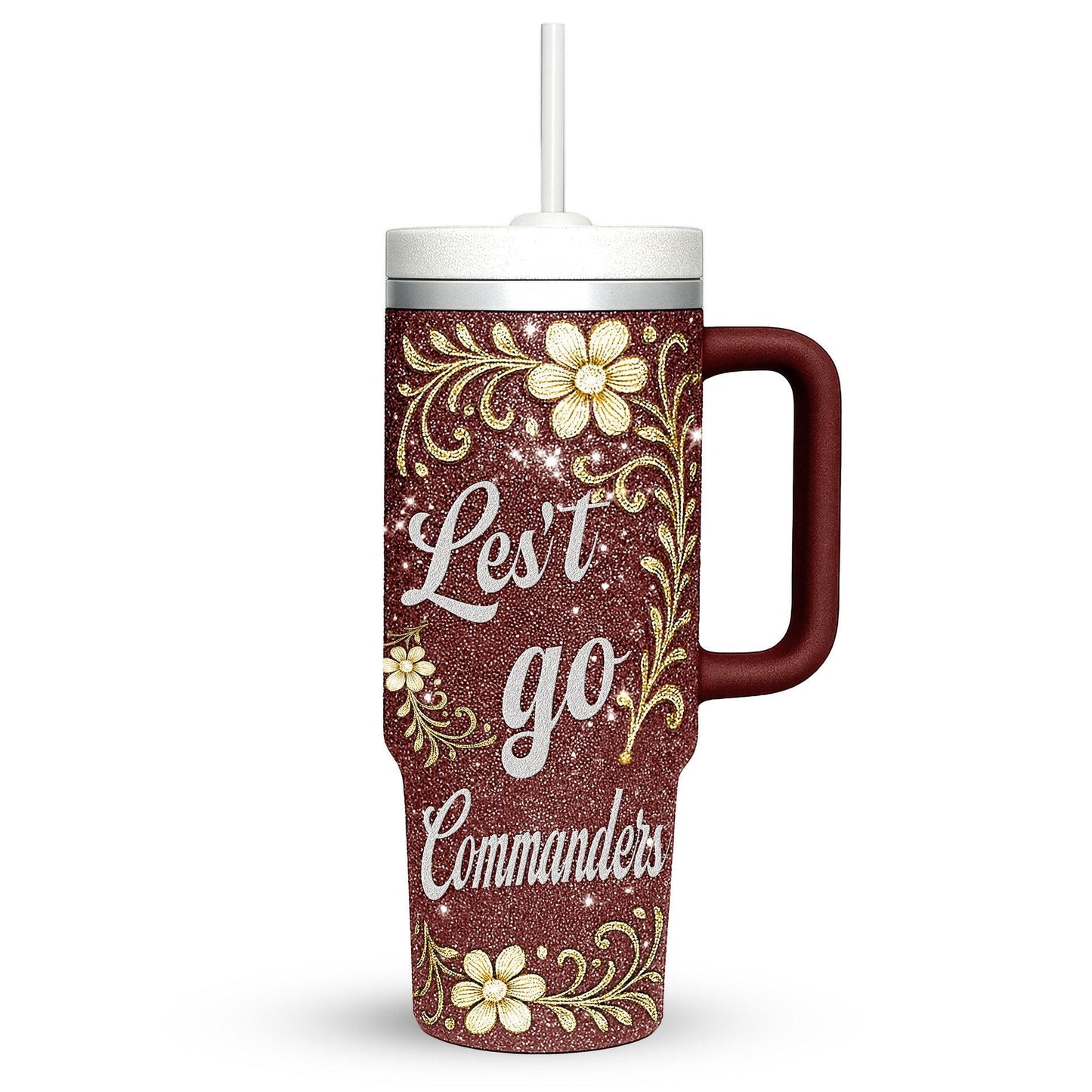 LIMITED EDITION - NEW CUSTOMIZED NFL12 WTC WASHINGTON COMMANDERS 40 OZ TUMBLER