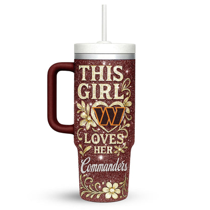 LIMITED EDITION - NEW CUSTOMIZED NFL12 WTC WASHINGTON COMMANDERS 40 OZ TUMBLER