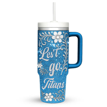LIMITED EDITION - NEW CUSTOMIZED NFL31 TST TENNESSEE TITANS 40 OZ TUMBLER